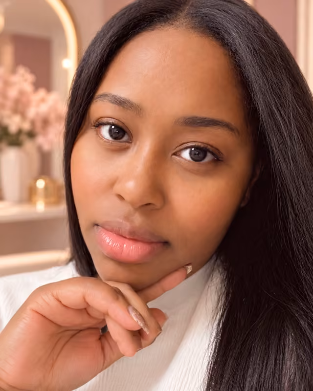 Janiece, nail technician and esthetician behind Glam Grip Studios